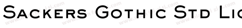 Sackers Gothic Std Light (En têtes)字体转换